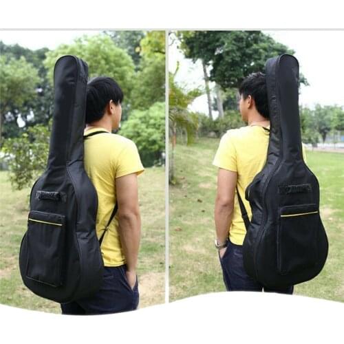 Guitar Bag Storage Carry Case Oxford Cloth Double Shoulder Backpacks w/ Adjustable Shoulder Straps for 36 '' Guitar