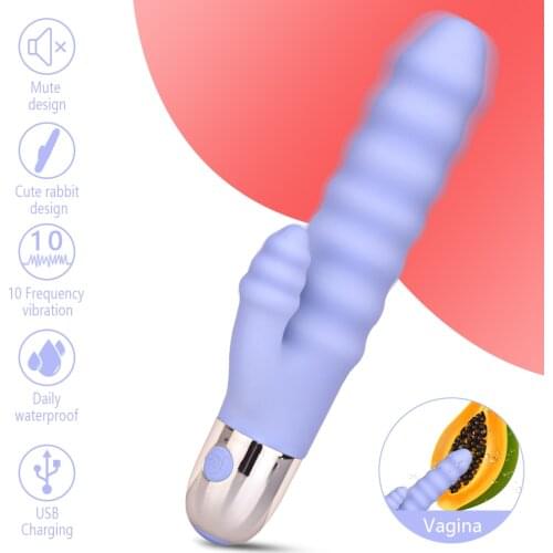 SHAKI Dildo Vibrator Rabbit Strong Vibrator Sex Toys for Women Clitoris Stimulator Vaginal Pussy Massager Female Adults Sex Shop