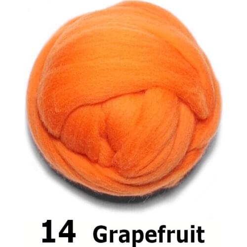 Free shipping handmade Wool Felt for felting 50g Grapefruit Perfect in Needle Felt 14