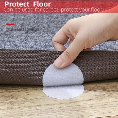 Yinzam 5pcs/Lot Home Rug Non Slip Sofa Velcro Sticker for Mat Carpet Fixed Stickers Double-sided Adhesive Seamless Patch Tape