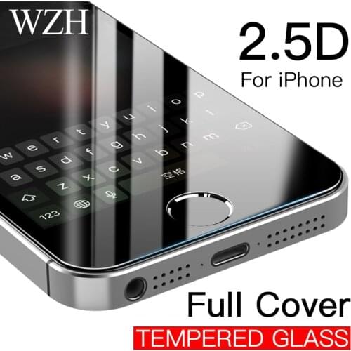 9H Tempered Glass Screen Protector Case For iPhone 7 7Plus 4 4S 5 5S 5C 5SE 8 X 6 6S Plus XR Xs Max Cover Phone Protective Film