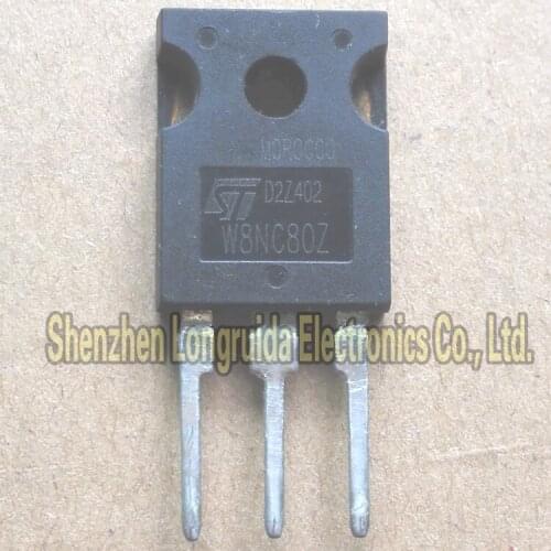 10PCS W8NC80Z STW8NC80Z TO-247 MOSFET TRANSISTOR 8A 800V