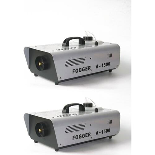 2pcs/lot Wire Remote Control 1500W Smoke Machine Stage Fog Machine 1500watt Good For DJ Disco Equipment Show Dmx Lights