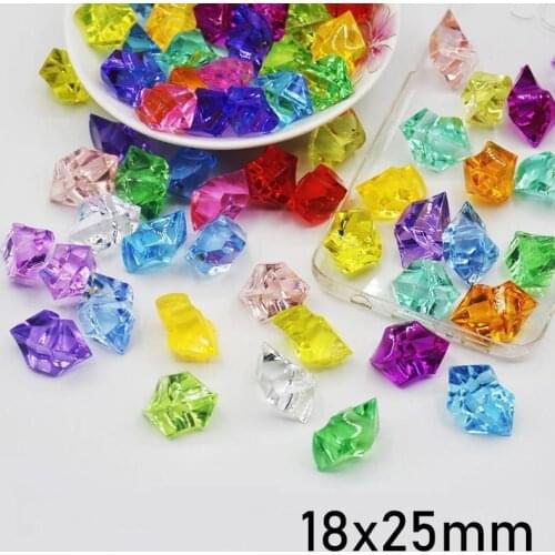 25*18mm Plastic Crystal Acrylic Crystal Diamond Pawn Irregular Stone Party & Holiday DIY Decorations Wedding Decor Access