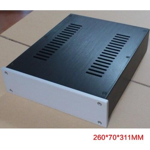 260*70*311MM All-aluminum Power Amplifier Chassis 2607 Preamp Case DAC Shell Amp Box Amplifier Enclosure Audio House