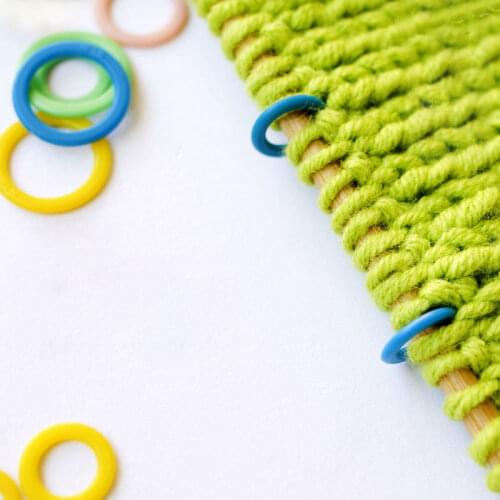30cs/lot Knitting Mark Circle Ring Locking Stitch Markers Plastic Hook DIY Craft Crochet Latching Weave Tool Sewing Accessories