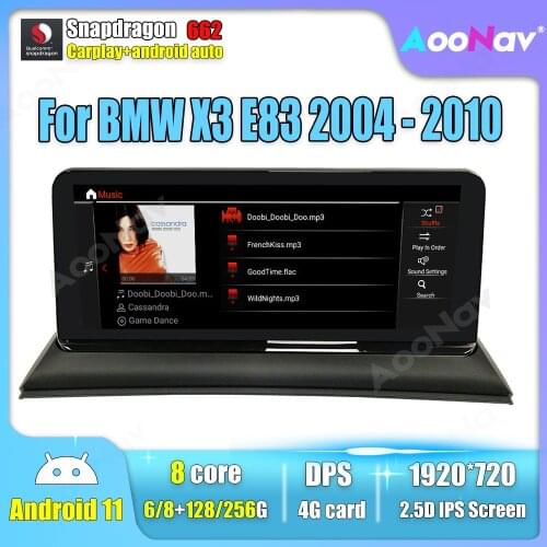 Touch screen car radio android 11 For BMW X3 E83 2004 2005-2009 car multimedia player autoradio stereo navigation GPS iDrive