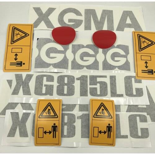Excavator parts XG815 820/822/823/825/833/836 whole car sticker body sticker decoration sticker