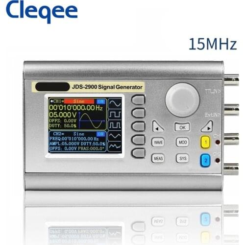 Cleqee JDS2900 15MHz digital control dual channel DDS function signal generator