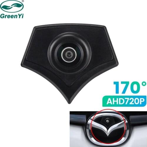 GreenYi 170° AHD 720P Car Front View Camera For Mazda 2 3 5 6 CX-7 CX-9 CX-5 8 CCD Logo Mark HD Camera
