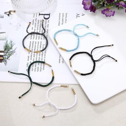 Korean version of Han Feng hand-woven stainless steel semi-finished bracelets sold in Europe and America