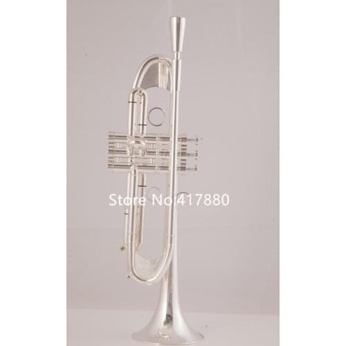Hot Selling Bb Trumpet TR-305GS sliver Plated Musical International musical instrument with All accessories Free Shipping