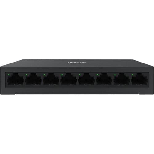 Metal Cabinet Ethernet Switch Mini 8 Ports Desktop Ethernet Network Switch, 10/100Mbps LAN Hub, Small , Plug&Play, Fast Switch