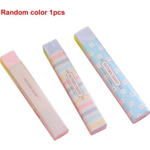 Cute Kawaii Heart Flower Rubber Erasers Lovely Stripe Pencil Eraser For Kids Gift Creative Korean Stationery Novelty Item