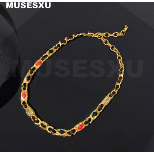MUSESXU Women's Leather Chokers