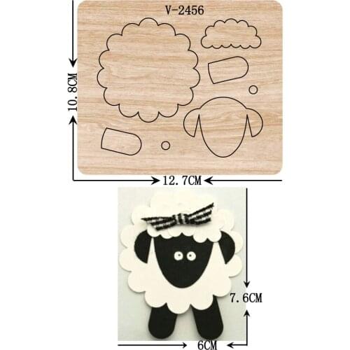 New sheep wooden dies cutting dies for scrapbooking Multiple sizes V-2456