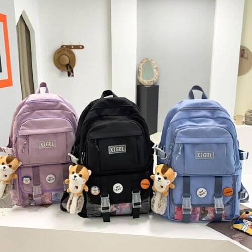 New Backpack Fashion Lady School Backpack Lady Backpack Personalized Girl School Bag High Quality Trend Backpack