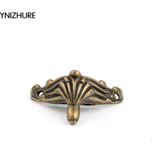50pcs 35*21mm Rushed Imitation Bronze Small Feet Zinc Alloy Foot Wooden Boxes Decorated Furniture Legs Supporting Corner