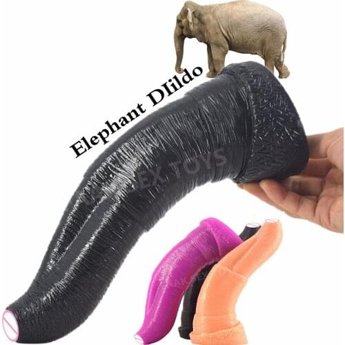Huge Dildo Big Animal Penis Thick Dildos Elephant Snout Dick Anal Masturbator Sex Toys For Unisex Masturbate Couples Erotic Toys