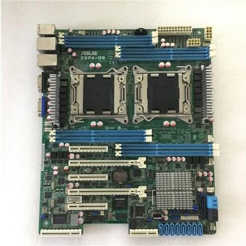 Original motherboard for for ASUS Z9PA-D8 DDR3 LGA 2011 USB2.0 USB3.0 64GB C602 Chip 8 memory slots Desktop Server motherboard