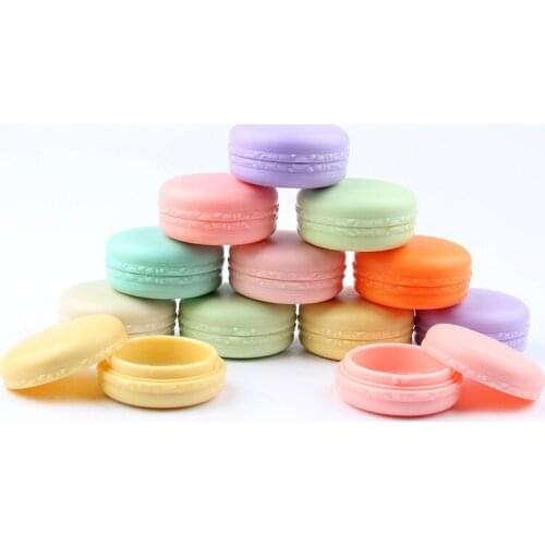 100pcs/lot 10g Candy Color Empty Cosmetic Container Plastic Jar Pot Eyeshadow Makeup Travel Face Cream Lotion Bottle Box