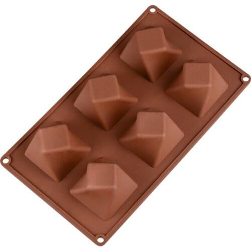 DIY Silicone 3D Gem Diamond Ice Tray Fondant Mould Cake Chocolate Mold Popular New H673