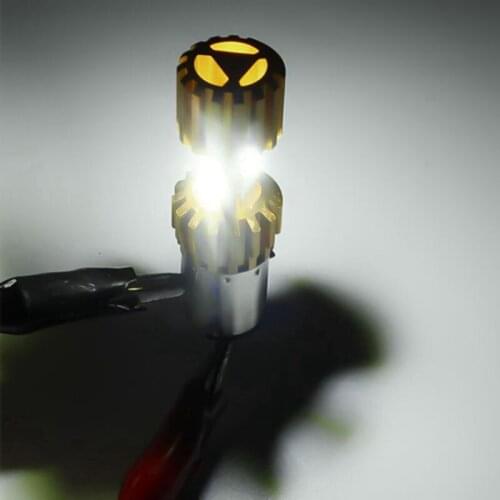 H4 18W Led 3 Cob Dc 12V White Motorcycle Headlight Bulb 2000Lm 6500K Hi/Lo Beam High Power Super Bright Light Lamp