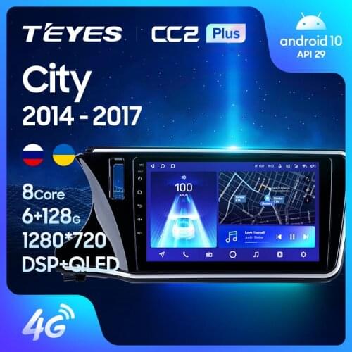 TEYES CC2L CC2 Plus For Honda City 2014 - 2017 Car Radio Multimedia Video Player Navigation GPS Android No 2din 2 din dvd