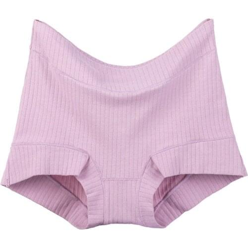 Women Striped solid color Cotton Underwear Boxer Under Skirt Female Safety Short Pants Big Size Antibacterial Lingerie 6XL 110KG