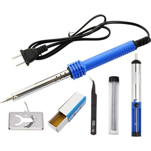 High Quality Tin Electric Soldering Iron 60W 220V Welding Solder Soldering Iron Tip Kit Electronic Repair Tools