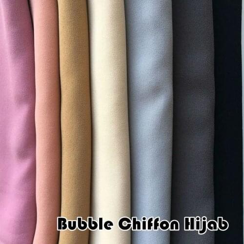 High quality plain bubble chiffon hijab scarf scarves fashion Muslim headbands popular shawl gorgeous muffler wholesale 150pcs