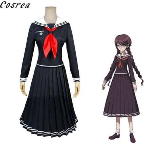 Game Super Danganronpa Costume Wigs Dangan-Ronpa 2 Touko Fukawa Cosplay Costume JK School Uniforms For Women Girls Halloween