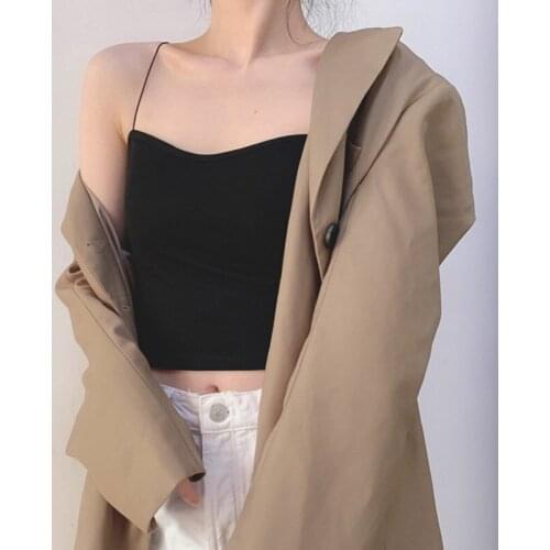 Women Sling Tube Top Sexy Bra Top Breathable Chest Pad Wearing Underwear strapless blouse tube top bandeau top s1