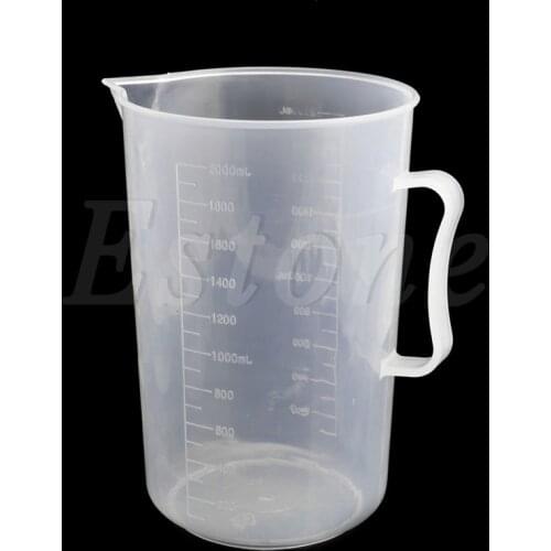 2000ML Plastic Measuring Cup Jug Pour Spout Surface Kitchen 1Pc