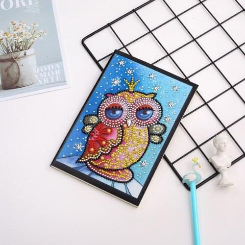 5D Diamond Painting Notebook Owl Special Shaped Crystal Accessories New Arrival 2019 Diamond Embroidery Paint With Diamonds