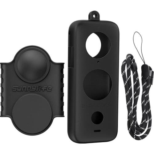 Sport Action Camera Accessories For Insta360 one x2 Silicone Case Soft Cover Shell Dustproof Lens Cover Protective Sleeve