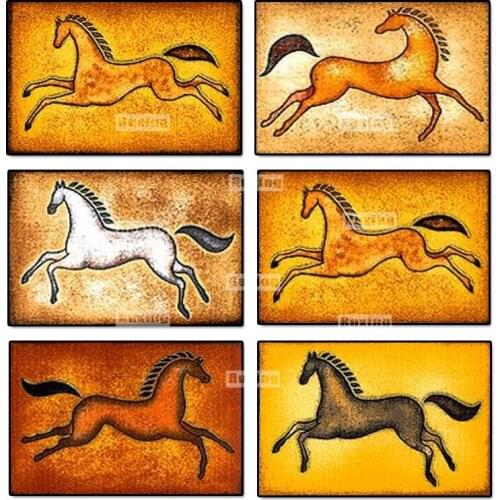 RUXING DIY Diamond Embroidery Animal horse Diamond Painting Cross Stitch Mosaic Pattern Full Rhinestone Home Decor