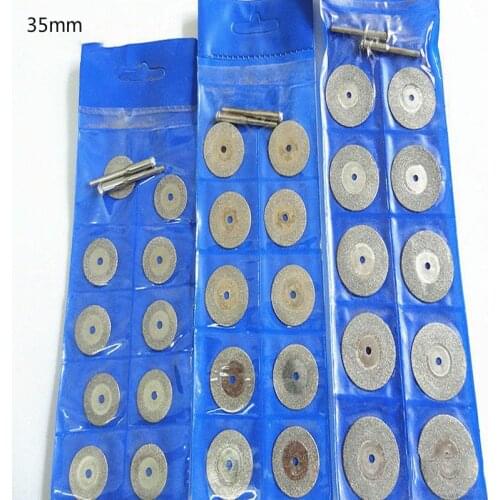10pcs / 35mm mini diamond saw blade, circular saw blade, grinding wheel rotating circular saw blade, for mini drill power tools