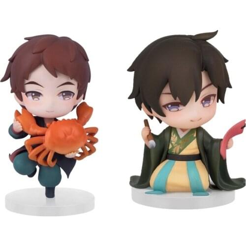 Anime The Kings Avatar Action Figures Han Wenqing Wang Jiexi Q Version Model Toy Hand-Made Peripheral Collectible Gift In Stock
