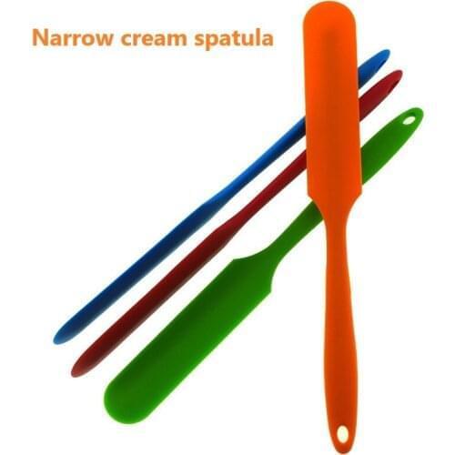 Long Silicone Scraper Cream Butter Mixing Spatula Silicone Kissing Knife Cake Baking Tool