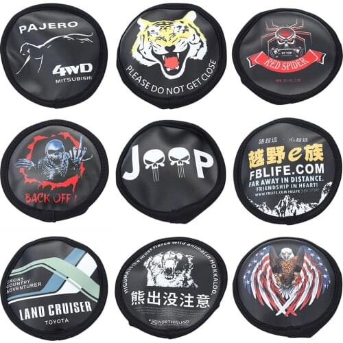 1/10 Leather Spare Tire Cover fits 1.9" 110-120mm Wheels for RC Crawler Traxxas TRX4 TRX6 D90 Axial SCX10 Capra RGT 86100 GEN8