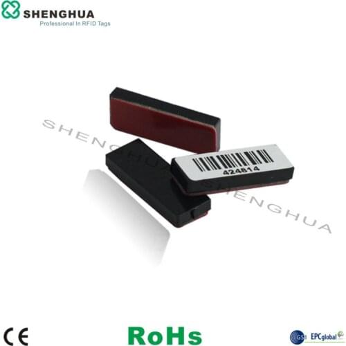 10pcs/pack Ceramic Black Small Size Metal Tag 860-960MHz Label 25*9*3mm For Equipment Management