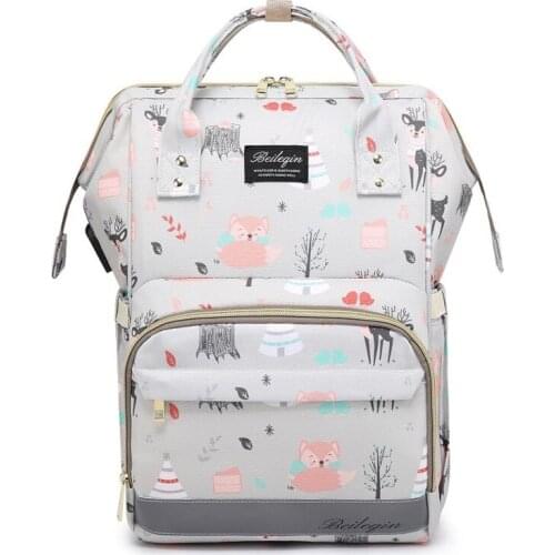 Cute Girl Baby Diaper Bags Mummy Womens Cosmetic Bag Stroller Maternity Backpack Mommy Bolsa Para Stroller Organizer BK50MM