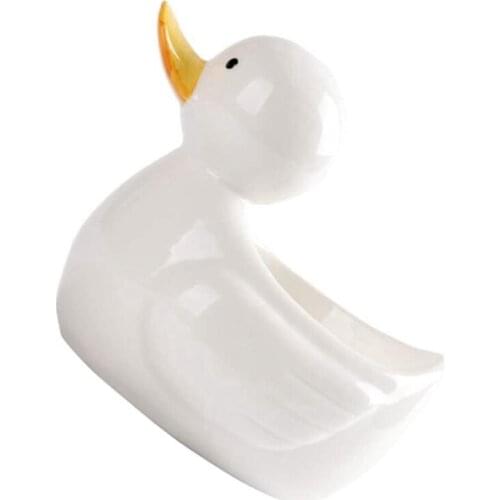 Cartoon Duck Ceramic Bowl Snack Bowl Fruit Bowl Sushi Plate Fruit Appetizing Dessert Porcelain Bowl