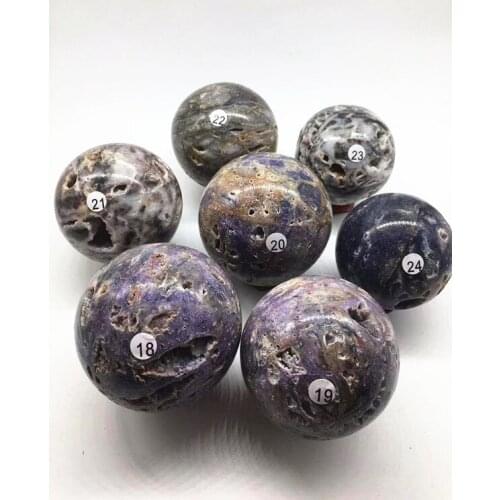 Natural quartz crystal flash core ore hand polished ball home decoration accessories