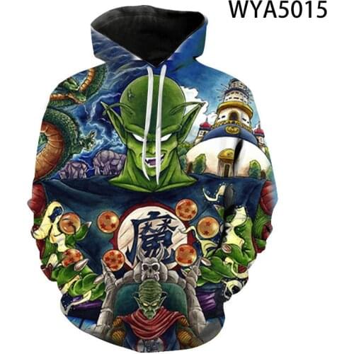 New Casual Anime Hoodies Cool Dragon Fashion Men Women Children DBZ 3D Print Sweatshirts Streetwear Boy Girl Kids Pullover Tops
