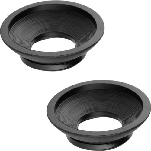 RISE-Eyecup Eyepiece Dk-19 Rubber Eyecup Viewfinder For Nikon D810 D5 D4S D4 D3X D3S D3 D700 D800 D800E D2Xs D2X D2 Hf6 (2Pack)