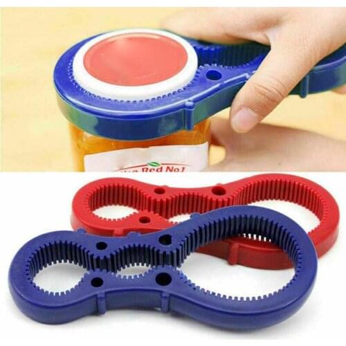 Portable Bottle Opener Multifunctional Pot Lids Bottle Cap Grip Rubber Opener Tool Bottle Jar Home Kitchen Gadgets Twist