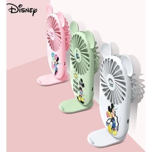 Disney Mickey Mouse Fan Portable for Fans Handheld USB Rechargeable Fans Appliances Desktop Air Cooler Outdoor Travel Hand Fan