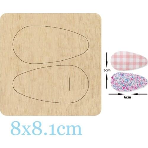 Oval Water Drop Shape Hair clip cutting dies 2021 new die cut &wooden dies Suitable for common die cutting machines